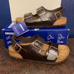 Birkenstock Milano Amalfi Brown EU 40 Womens 9 Med